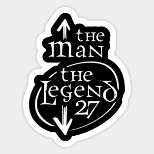 The Man And The Legend Sticker